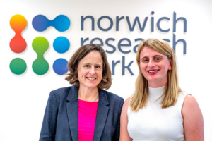 Roz and Alicia. Norwich Research Park